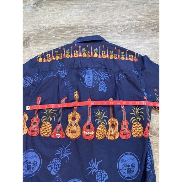 Vintage Hawaiian Togs Ukelele Hawaiian Shirt S - Picture 6 of 6